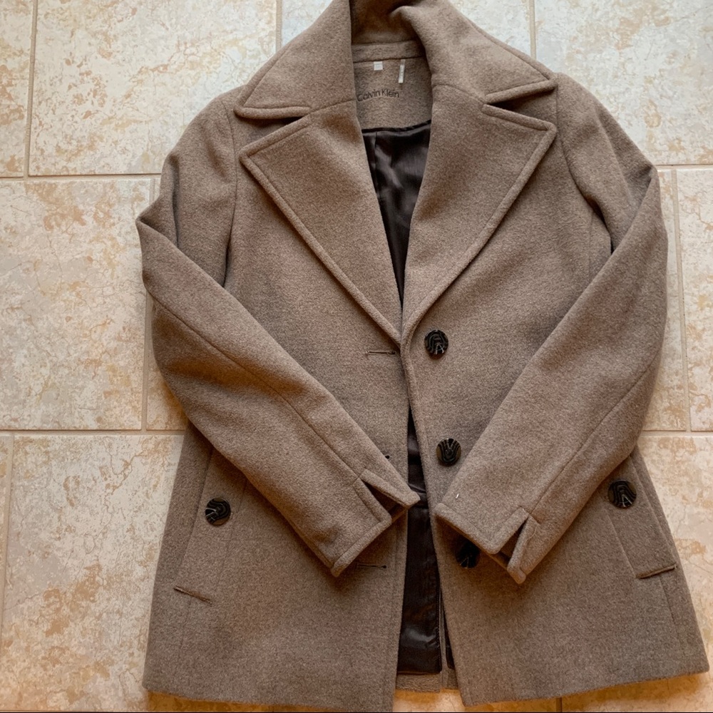 Brown Calvin Klein Coat -Extra Small